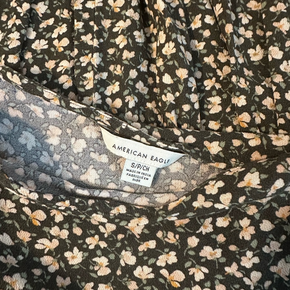 American Eagle Outfitters Brown Floral Dress - Picture 5 of 5